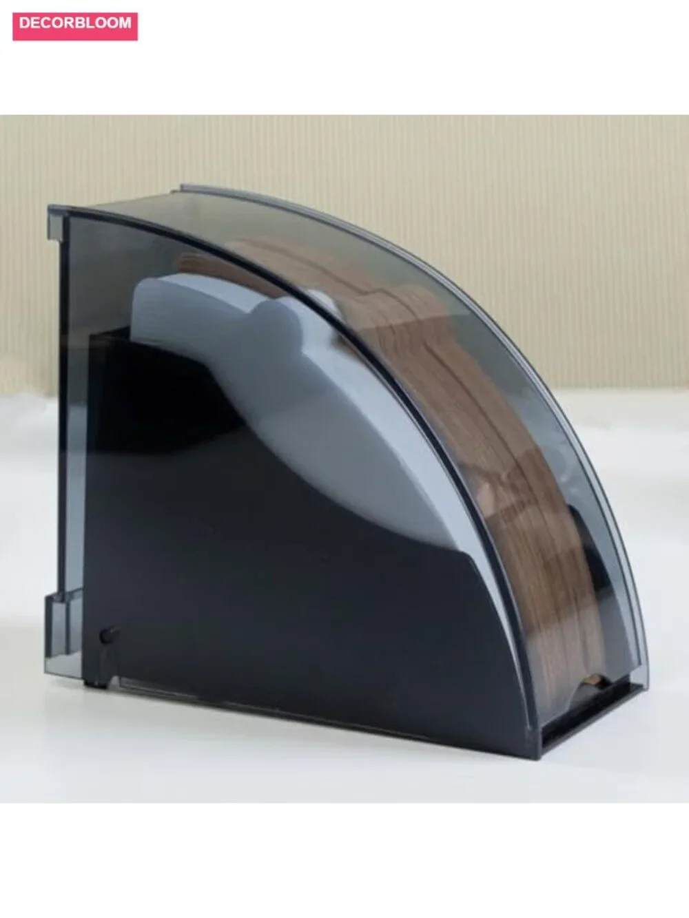 Acrylic Coffee Filter Holder with Lid, Dustproof Storage Box for Cone Filters